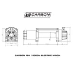 Carbon 12K V.3 12000lb Winch Blue Hook Installers Combo Deal - CW-12KV3B-COMBO1 3