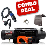 Carbon 12K V.3 12000lb Winch Orange Hook Installers Combo Deal - CW-12KV3O-COMBO1 1