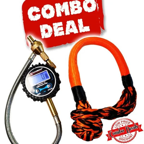 Carbon Digital Tyre Deflator and Soft Shackle Combo Deal - CW-COMBO-MFSS-TDK-D 1