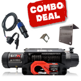 Carbon 12K V.3 12000lb Winch Red Hook Installers Combo Deal - CW-12KV3R-COMBO1 2