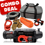 Carbon V.3 12000lb Winch Red Hook and Recovery Combo Deal - CW-12KV3R-COMBO2 2