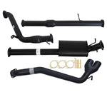 FORD RANGER PX 3.2L 9/2011 - 9/2016 3" TURBO BACK CARBON OFFROAD EXHAUST WITH CAT & MUFFLER SIDE EXIT TAILPIPE - FD240-MCS 2