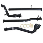 FORD RANGER PX 3.2L 9/2011 - 9/2016 3" TURBO BACK CARBON OFFROAD EXHAUST PIPE ONLY SIDE EXIT TAILPIPE - FD240-POS 2