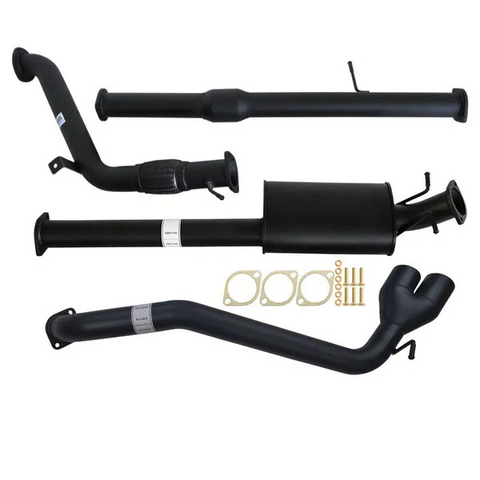 FORD RANGER PX 3.2L 9/2011 - 9/2016 3" TURBO BACK CARBON OFFROAD EXHAUST WITH CAT & MUFFLER SIDE EXIT TAILPIPE - FD240-MCS 1