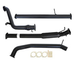 FORD RANGER PX 2.2L 9/2011 - 9/2016 3" TURBO BACK CARBON OFFROAD EXHAUST WITH HOTDOG NO CAT - FD242-HO 2