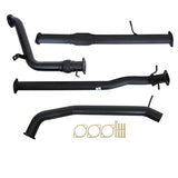 FORD RANGER PX 2.2L 9/2011 - 9/2016 3" TURBO BACK CARBON OFFROAD EXHAUST CAT NO MUFFLER - FD242-PC 2