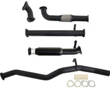 Fits Toyota LANDCRUISER 60 SERIES WAGON 4.0D 12H-T 3" TURBO BACK CARBON OFFROAD EXHAUST WITH HOTDOG - TY261-HO 1