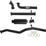 Fits Toyota LANDCRUISER 60 SERIES WAGON 4.0D 12H-T 3" TURBO BACK CARBON OFFROAD EXHAUST WITH MUFFLER - TY261-MO 1