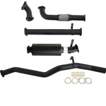 Fits Toyota LANDCRUISER 60 SERIES WAGON 4.0D 12H-T 3" TURBO BACK CARBON OFFROAD EXHAUST WITH MUFFLER - TY261-MO 4