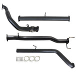 FORD RANGER PJ PK 2.5L & 3.0L 07 - 11 MANUAL 3" TURBO BACK CARBON OFFROAD EXHAUST PIPE ONLY - FD239-PO 3
