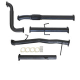 MITSUBISHI TRITON MN 2.5L 4D56 HP 7/2009 - 1/2015 3" TURBO BACK CARBON OFFROAD EXHAUST WITH PIPE ONLY - MI250-PO 2