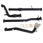 MAZDA BT-50 UP, UR 9/2011 - 9/2016 3" TURBO BACK CARBON OFFROAD EXHAUST CAT & PIPE SIDE EXIT TAILPIPE - MZ248-PCS 2