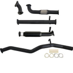 Fits Toyota LANDCRUISER 60 SERIES WAGON 4.0D 12H-T 3" TURBO BACK CARBON OFFROAD EXHAUST WITH HOTDOG - TY261-HO 2
