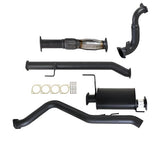 HOLDEN COLORADO RG 2.8L DURAMAX 6/2010 - 9/2016 3" TURBO BACK CARBON OFFROAD EXHAUST WITH CAT & MUFFLER - GM237-MC 1