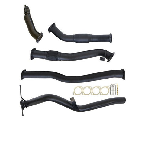 NISSAN NAVARA D22 3.0L ZD30-T 01 - 06 3" TURBO BACK CARBON OFFROAD EXHAUST SYSTEM WITH CAT NO MUFFLER - NI213-PC 1