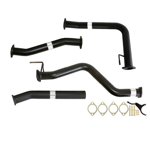 NISSAN NAVARA D40 AUTO 2.5L YD25D 07 - 16 3" #DPF# BACK CARBON OFFROAD EXHAUST WITH HOTDOG ONLY - NI223-PO 1