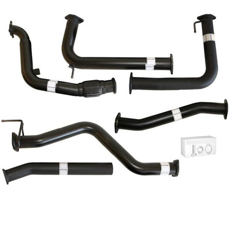 NISSAN NAVARA D40 AUTO #DPF REPLACE# 2.5L YD25D 07 - 16 3" TURBO BACK CARBON OFFROAD EXHAUST WITH PIPE ONLY - NI220-PO 1