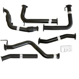 NISSAN NAVARA D40 MANUAL 2.5L YD25D 07 - 16 3" TURBO BACK CARBON OFFROAD EXHAUST WITH CAT NO MUFFLER - NI219-PC 2