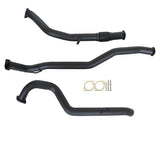 NISSAN PATROL GQ Y60 2.8L 1997 -2000 WAGON 3" TURBO BACK CARBON OFFROAD EXHAUST WITH PIPE ONLY - NI226-PO 1