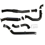 NISSAN PATROL GU Y61 3.0L 2000 -2016 UTE, WAGON 3" TURBO BACK CARBON OFFROAD EXHAUST WITH HOTDOG ONLY - NO CAT - NI207-HO 2